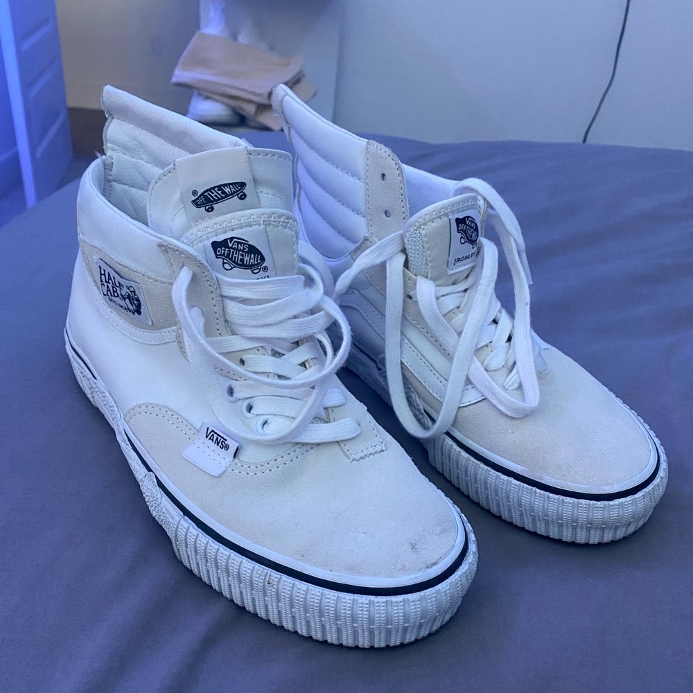 VANS Cap Mash HI LX ( Suede Canvas/White/Black )